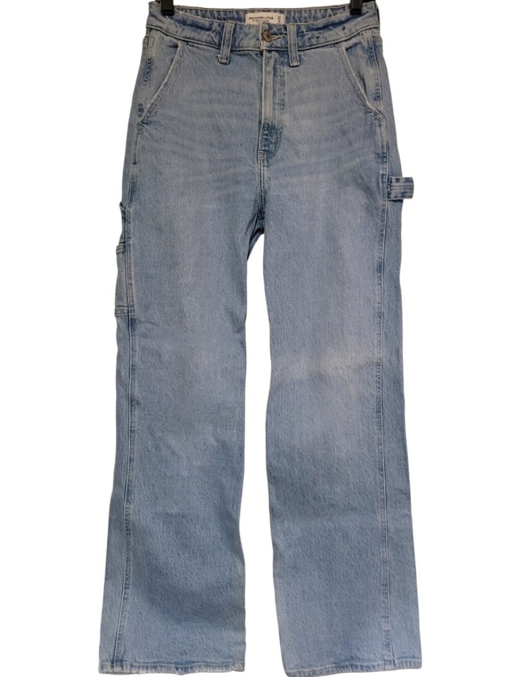 Abercrombie & Fitch 90s Relaxed High Rise Curve Love Carpenter Jeans 27/4R 27x31